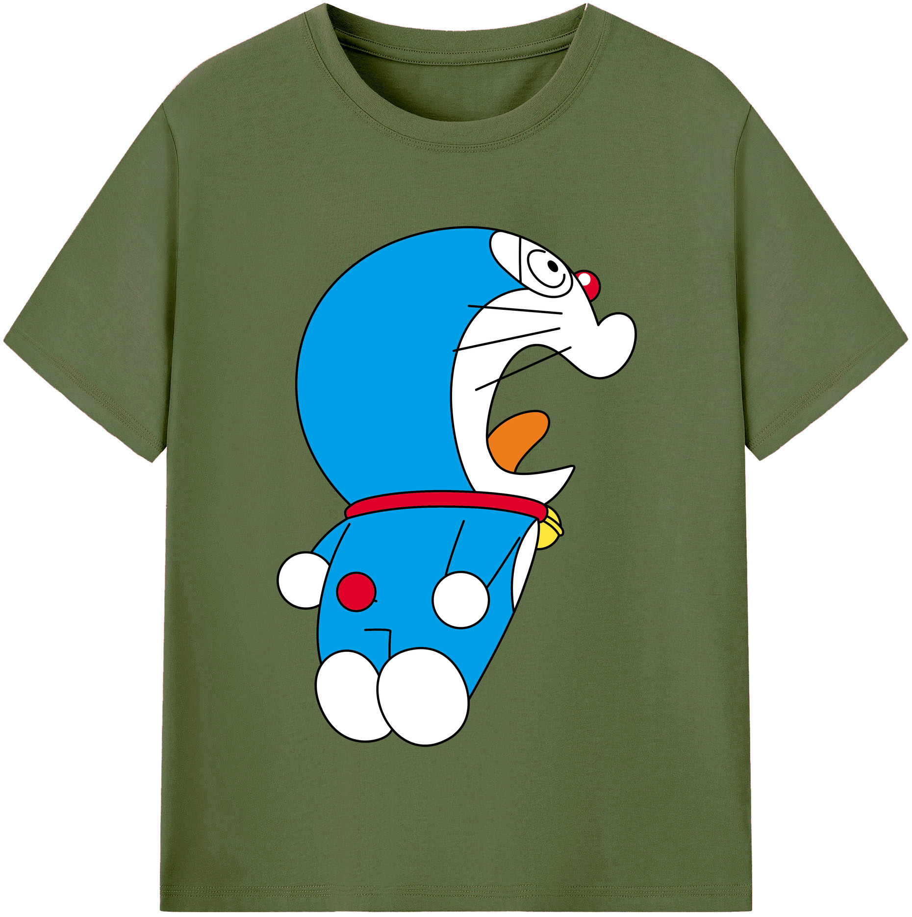 （画像用） ドラえもん Doraemon 綿100％半袖Tシャツ（フロントプリント）
